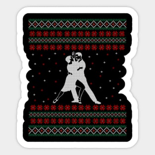 Tango Ugly Christmas Sweater Gift Sticker